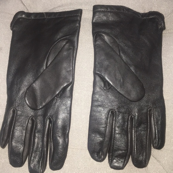 LEATHER/ CASHMERE mens gloves - Picture 3 of 5